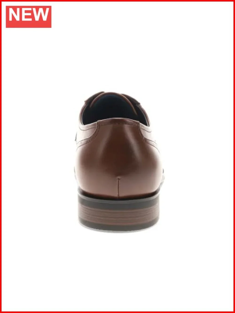 Men's Dress Oxfords with Cushioned Footbed Cap Toe Lace-Up